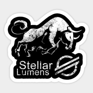 Stellar Lumens Crypto Blockchain Bullrun, XLM to the MOON! Sticker